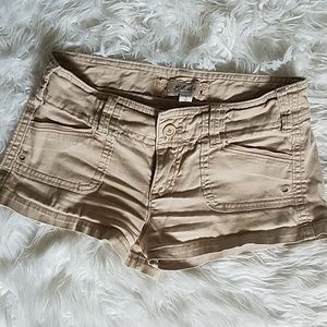 Hollister tan shorts